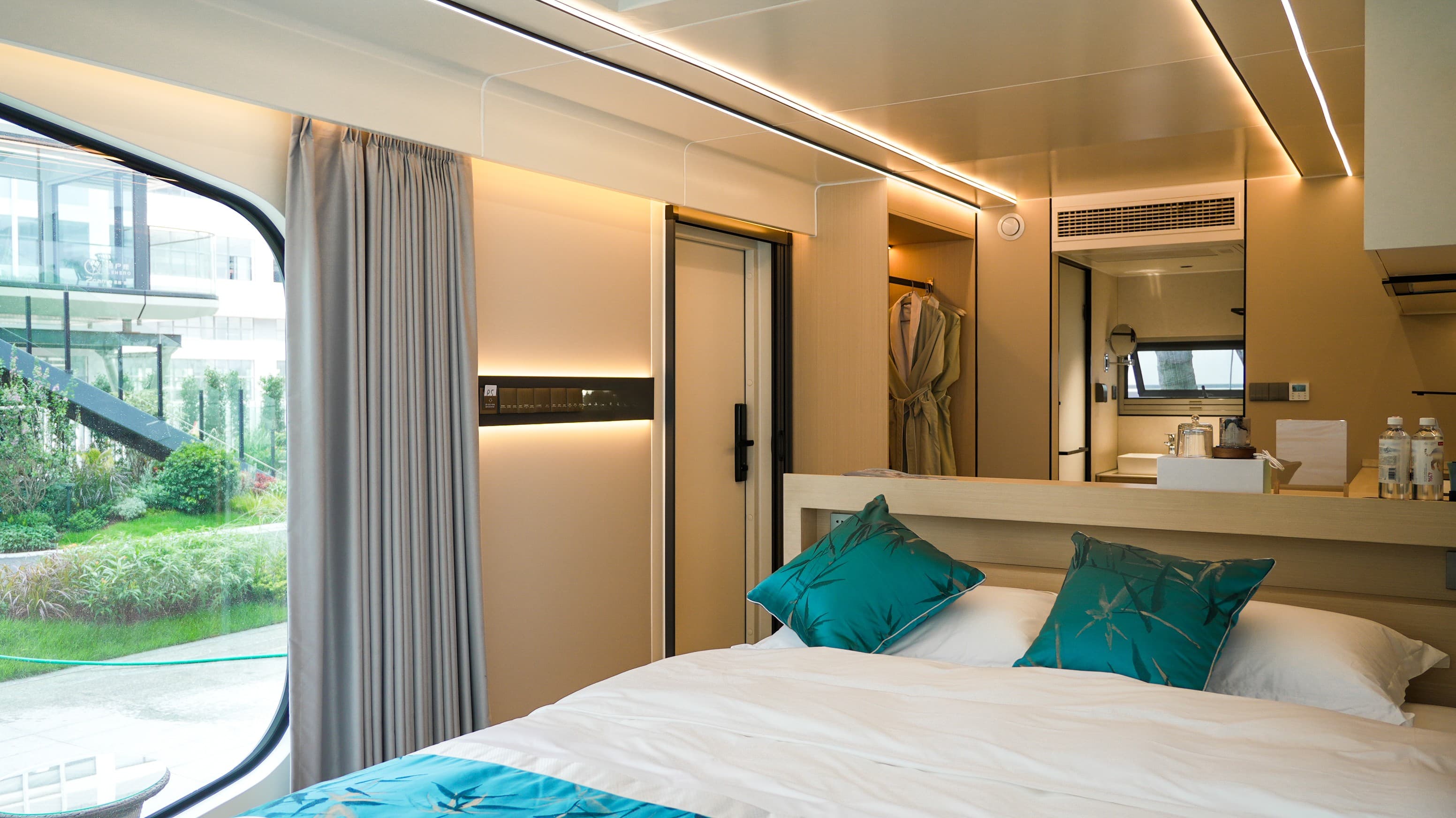 Intérieur et extérieur des capsules homes premium